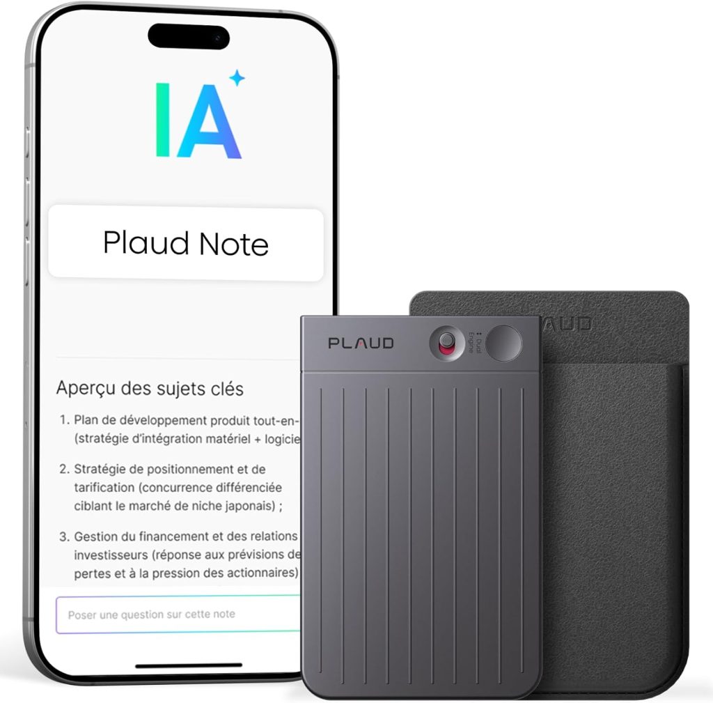 Plaud Note AI Voice Recorder facilite la transcription dans 112 langues pour les réunions et appels.