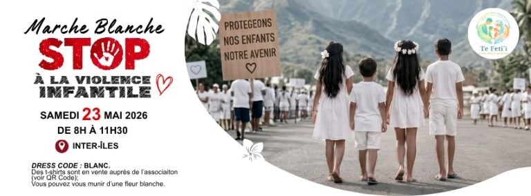 Marche pour les enfants victimes de violences samedi à Papeete : « Plus jamais ça »