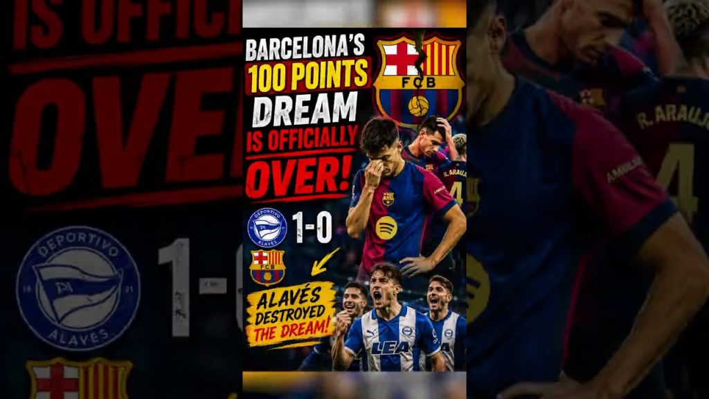 Alavés inflige une défaite historique à Barcelone en Liga, remettant en question leur domination.