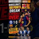 Alavés inflige une défaite historique à Barcelone en Liga, remettant en question leur domination.