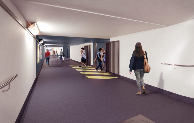 Modernisation du passage souterrain de la gare de Rambouillet par la SNCF achevée en 2023.
