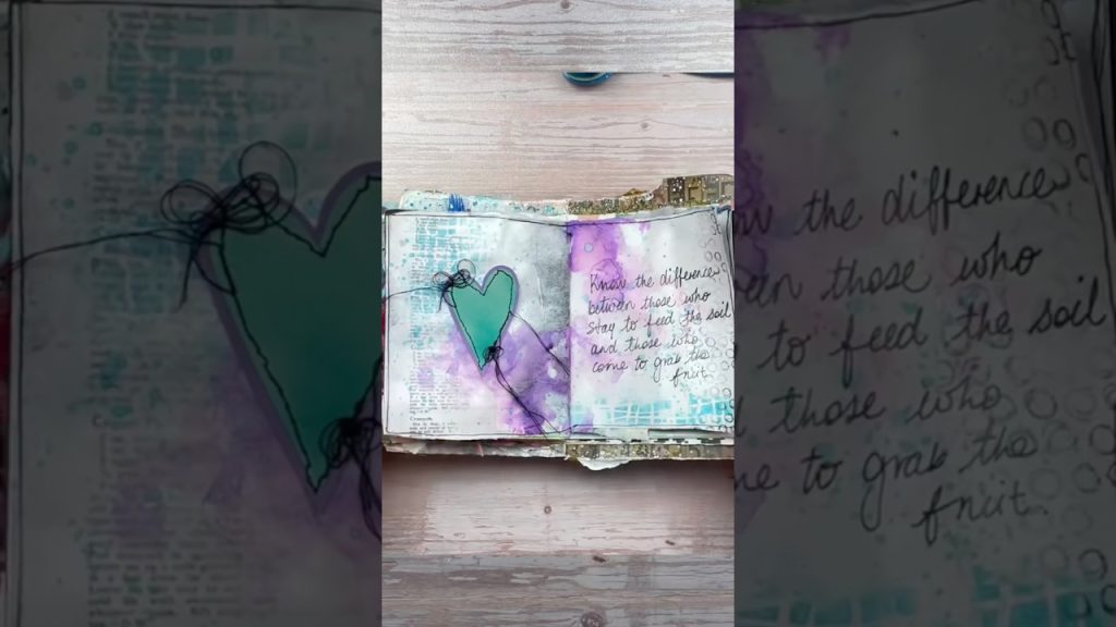 Art Journal : Exploration des techniques de mixed media par Shanouki Art en France.