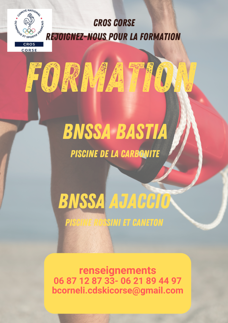 BNSSA 2026 : Le CROS Corse annonce les nouvelles exigences de formation et certification.