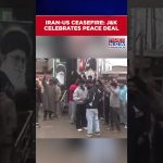 Cessation des hostilités en Asie de l'Ouest : les habitants de Jammu et Cachemire célèbrent.
