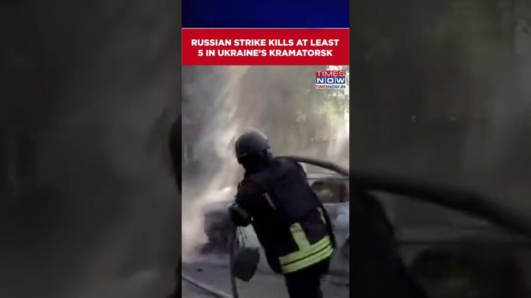 Cinq morts lors d'une frappe de bombes planantes russes à Kramatorsk, Ukraine