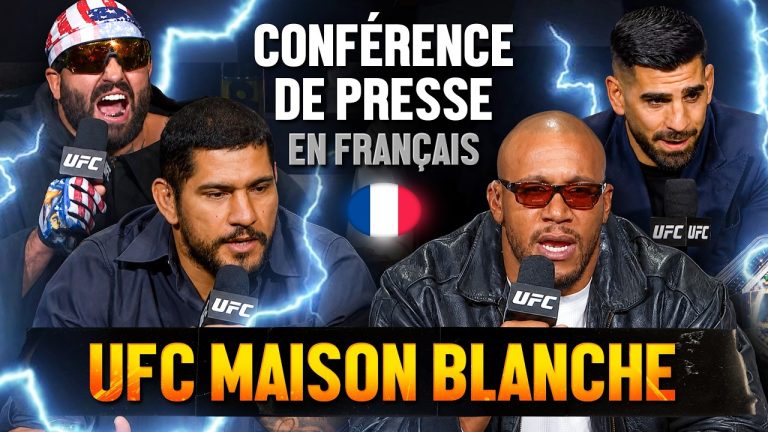 Conférence de presse UFC : Topuria, Pereira et Gane échangent des propos provocateurs.