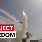 Confrontation entre les États-Unis et l'Iran dans le détroit d'Hormuz, tensions accrues.