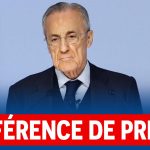 Florentino Pérez annonce des mesures lors de sa conférence de presse en français.