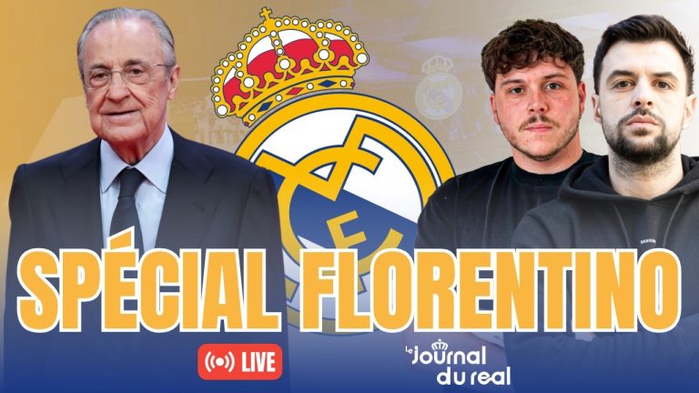 Florentino Pérez présente les projets futurs du Real Madrid lors d'une conférence de presse en français.