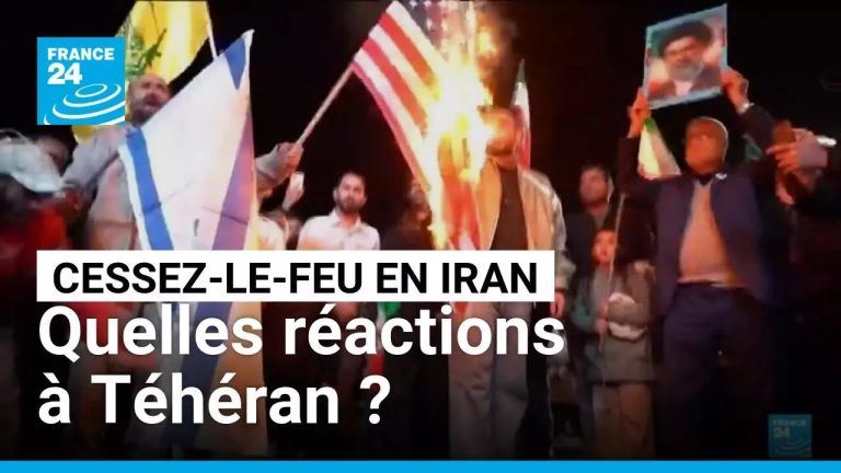 Iran : des manifestants à Téhéran réagissent au cessez-le-feu annoncé entre factions