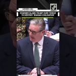 Keir Starmer critique Donald Trump pour sa menace de détruire la civilisation iranienne.