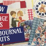 Kits de journaux vintage pour enfants : présentation complète des éléments du kit.
