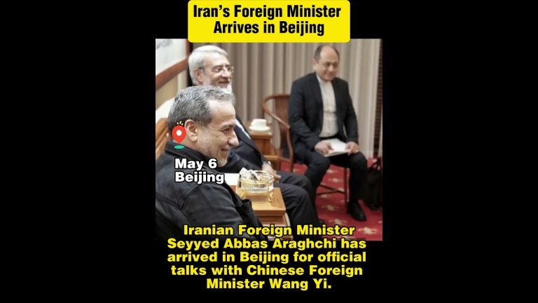 Le ministre des Affaires étrangères iranien en visite officielle en Chine pour des discussions bilatérales.