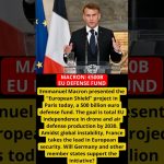 Macron annonce un fonds de défense de 500 milliards d'euros pour l'UE.