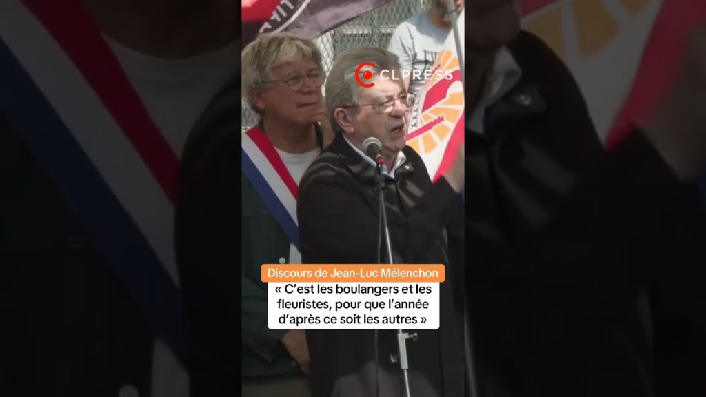 Mélenchon interpelle sur la liberté de refus des salariés face à leur patron, 1er Mai 2026.