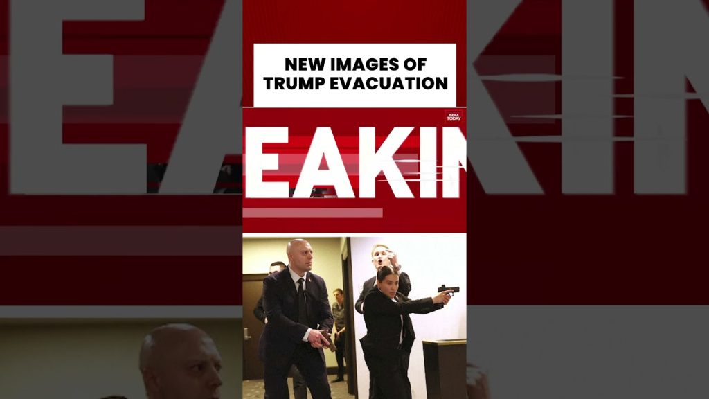 Nouvelles images montrent l'évacuation de Donald Trump après une alerte de tir à la Maison Blanche.