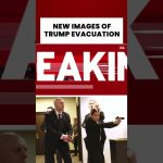Nouvelles images montrent l'évacuation de Donald Trump après une alerte de tir à la Maison Blanche.