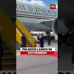 PM Modi accueilli chaleureusement par le Premier ministre suédois Ulf Kristersson en Suède