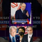 Poutine propose de jouer un rôle de médiateur dans le conflit en Iran