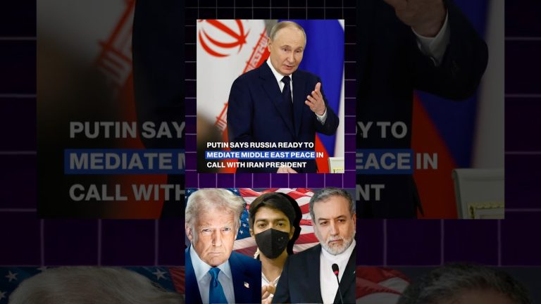 Poutine propose de jouer un rôle de médiateur dans le conflit en Iran