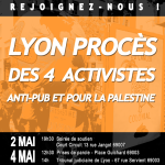 Rassemblement de soutien et procès des 4 activistes anti-pub en France le 4 mai
