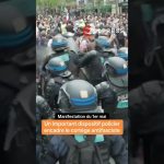 Tensions et dispositif policier renforcé lors de la manifestation du 1er Mai en France.