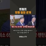 Trump dévoile son programme de visite en Chine, selon Yonhap News TV.
