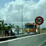 Accident sur l&rsquo;autoroute : circulation bloquée entre l&rsquo;aéroport Aimé-Césaire et la Lézarde vers le Sud.