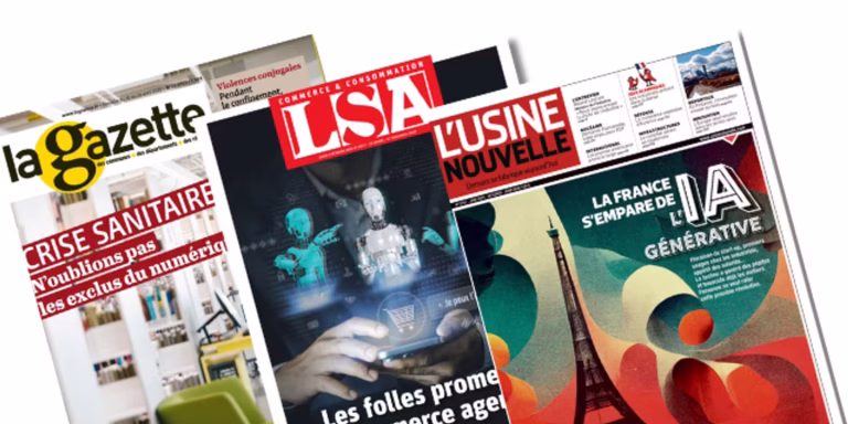 L&rsquo;intelligence artificielle remplace 19 journalistes au sein de LSA et L&rsquo;Usine Nouvelle.