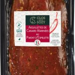 Rappel Consommateur – Détail AIGUILLETTES DE CANARD MARINEES AU PIMENT ESPELETTE CLOS SAINT SOZY