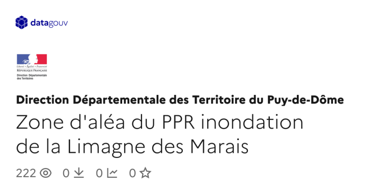 Zone d’aléa du PPR inondation : nouvelles données pour la Limagne des Marais en 2023.