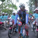 Un cycliste congolais parcourt 14 000 km pour promouvoir la paix en RD Congo.