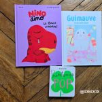 Trois livres pour enfants à découvrir ce printemps : Nino Dino, Guimauve et Printemps Pop.