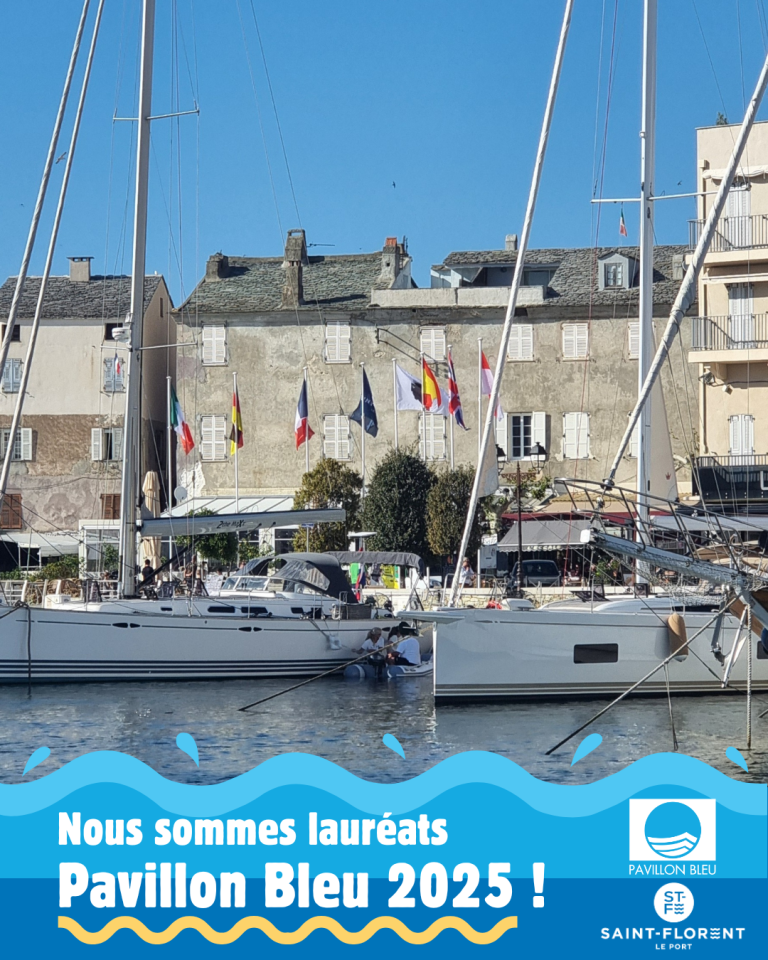 Le port de Saint-Florent obtient son 10ème Pavillon Bleu, confirmant son engagement environnemental.