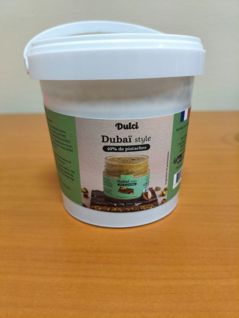 Pâte à tartiner Dulci dubaï Style 40 % pistache