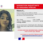 Disparition d&rsquo;Iléana, 10 ans, à Ivry-sur-Seine : appel à témoins lancé par la police.