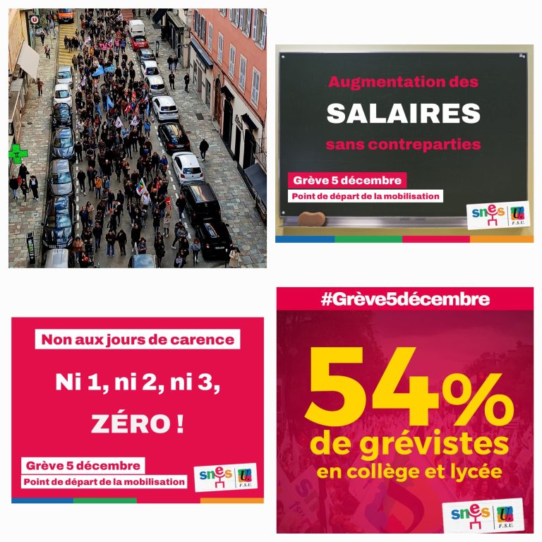 Grève du 5 décembre : perturbations dans les transports publics en France annoncées.