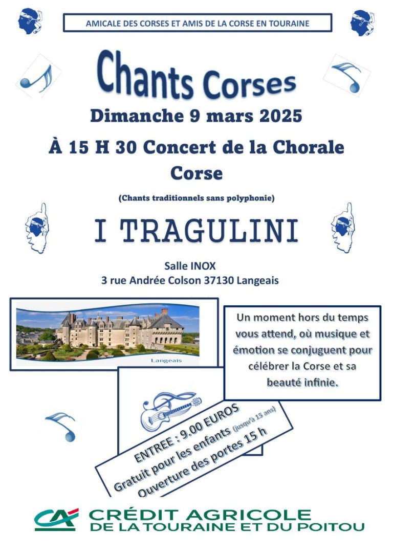 Concert de la Chorale « I TRAGULINI » en Italie : programme et horaires dévoilés.