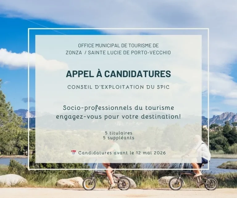Appel à candidatures pour un représentant des socio-professionnels au Conseil d’exploitation de l’Office de Tourisme