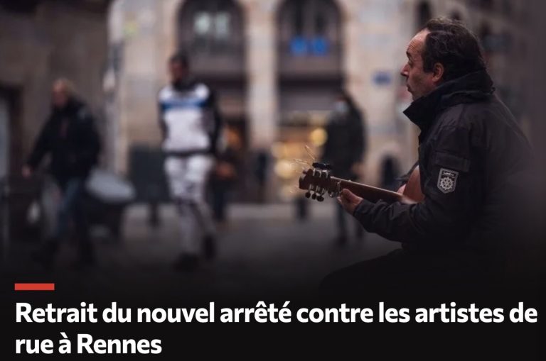 Rennes : l’arrêté municipal sur les chanteurs de rue soulève le cas de Rodrigue Pailhès