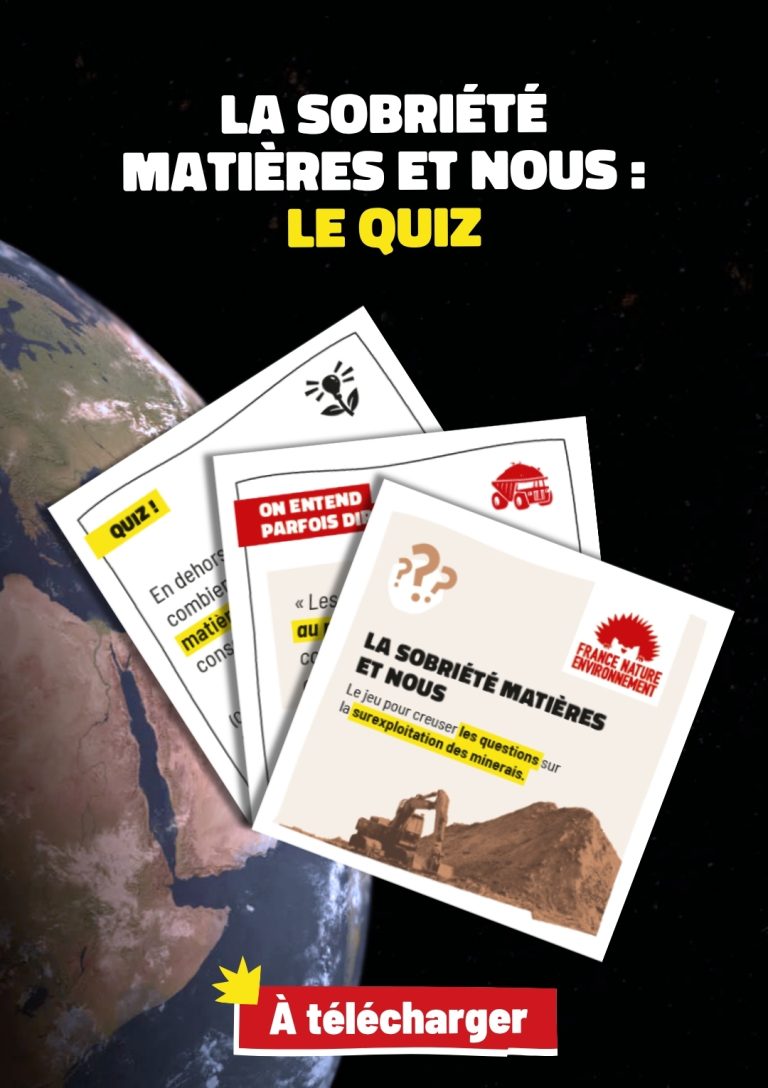 Quiz sur la sobriété matérielle : enjeux et pratiques en France.