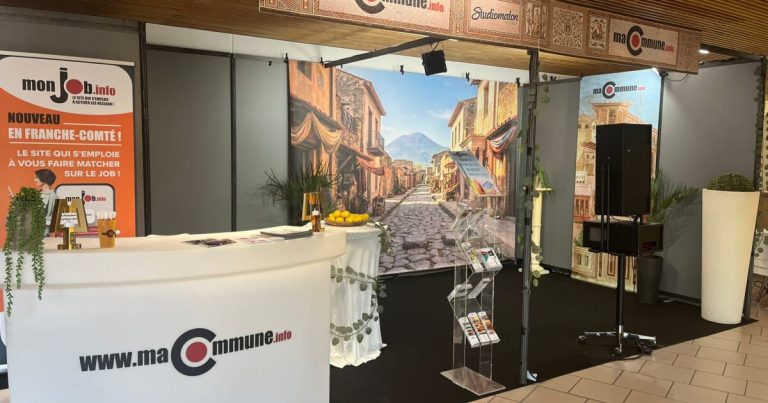 Foire comtoise 2026 : le stand photo de maCommune.info présente Pompéi.