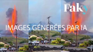 Des images de l&rsquo;éruption du volcan Anak Krakatau en Indonésie sont en réalité générées par IA