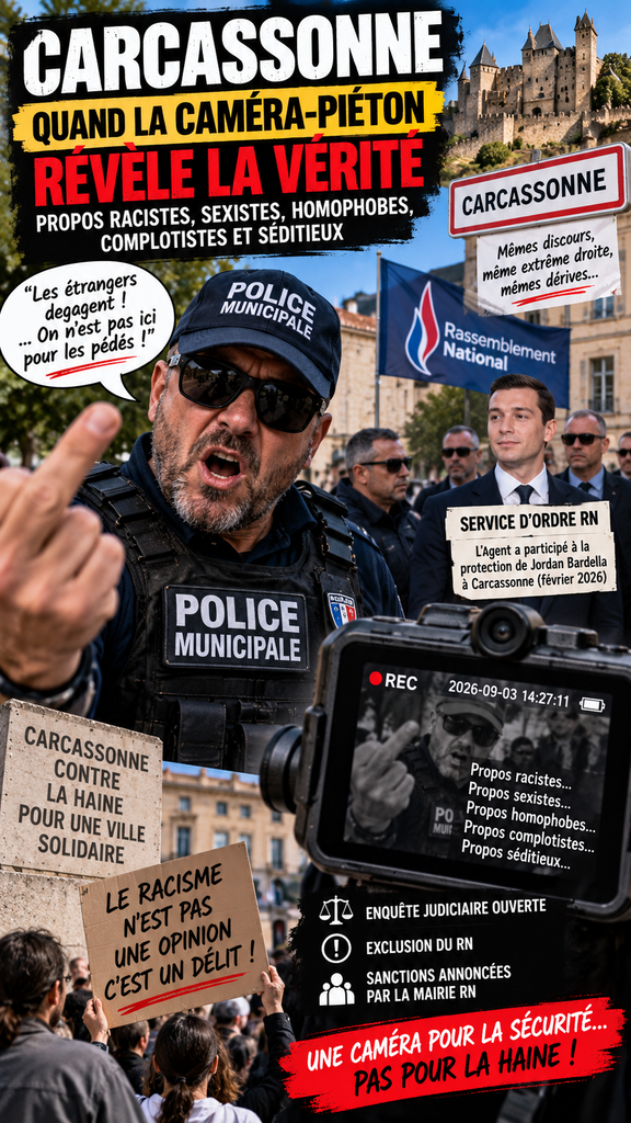 Carcassonne : une caméra-piéton révèle des propos racistes
