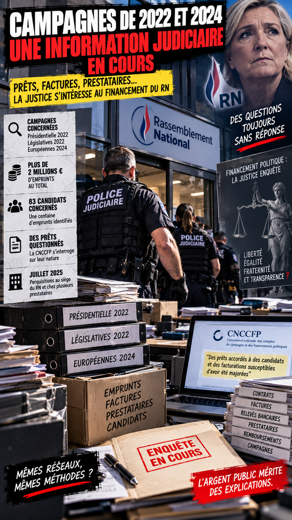 Campagnes de 2022 et 2024 : une information judiciaire en cours