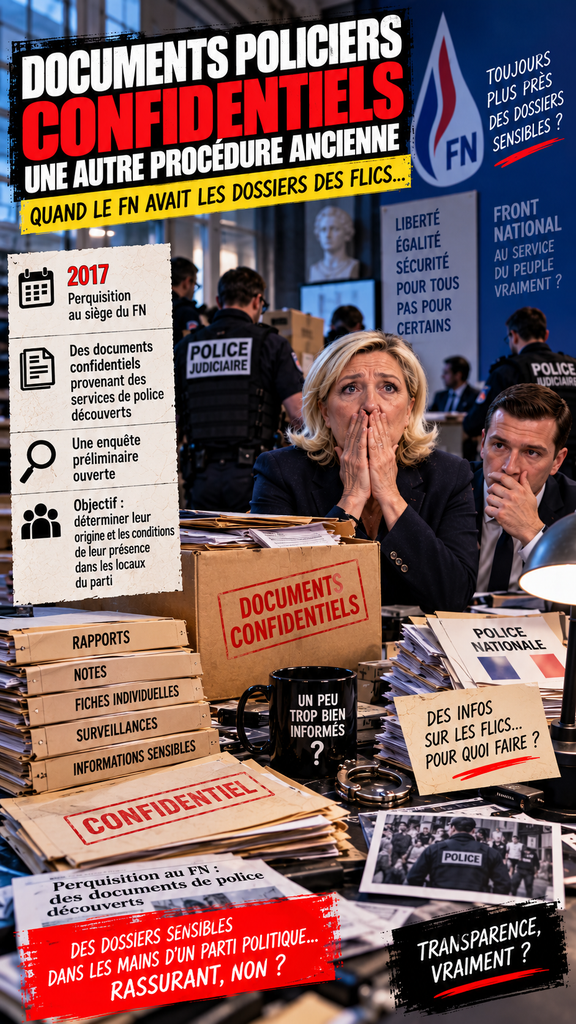 Documents policiers confidentiels : une autre procédure ancienne