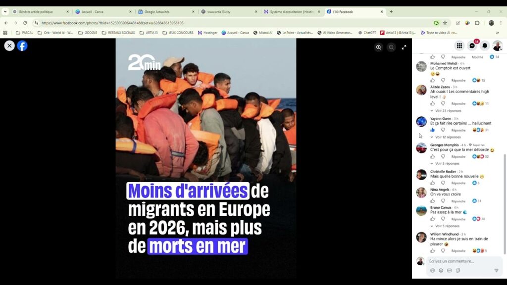 Lire, dans des commentaires associés à des sympathisants du RN.