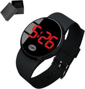 Montre LED KHIronHive à écran tactile affichée à 14,99 € sur Amazon