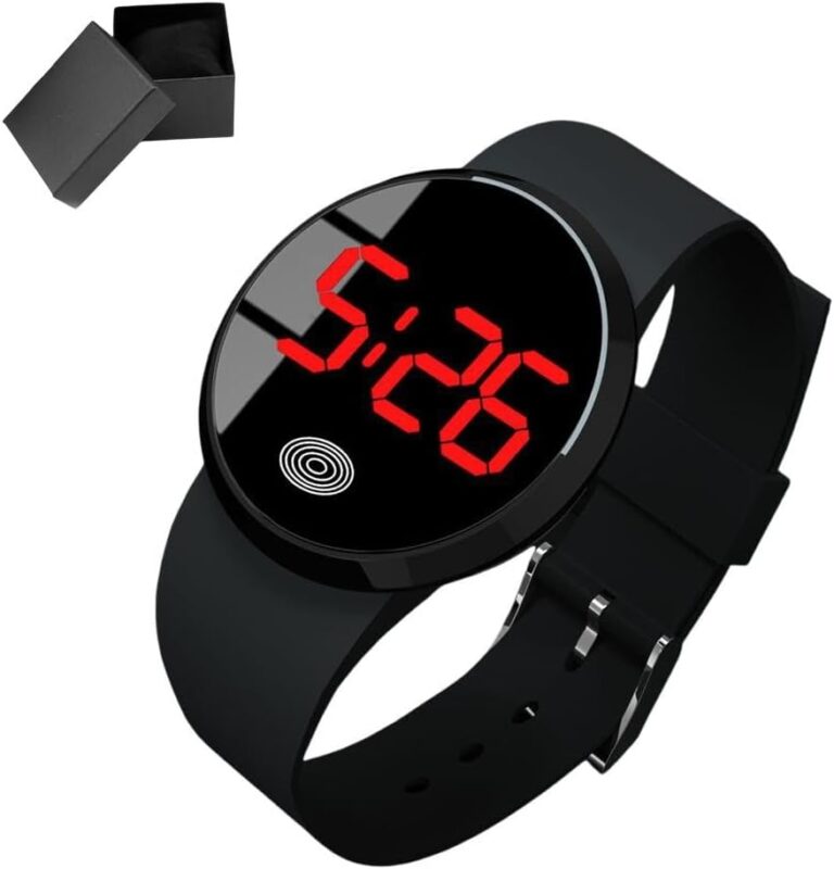 Montre LED KHIronHive à écran tactile affichée à 14,99 € sur Amazon