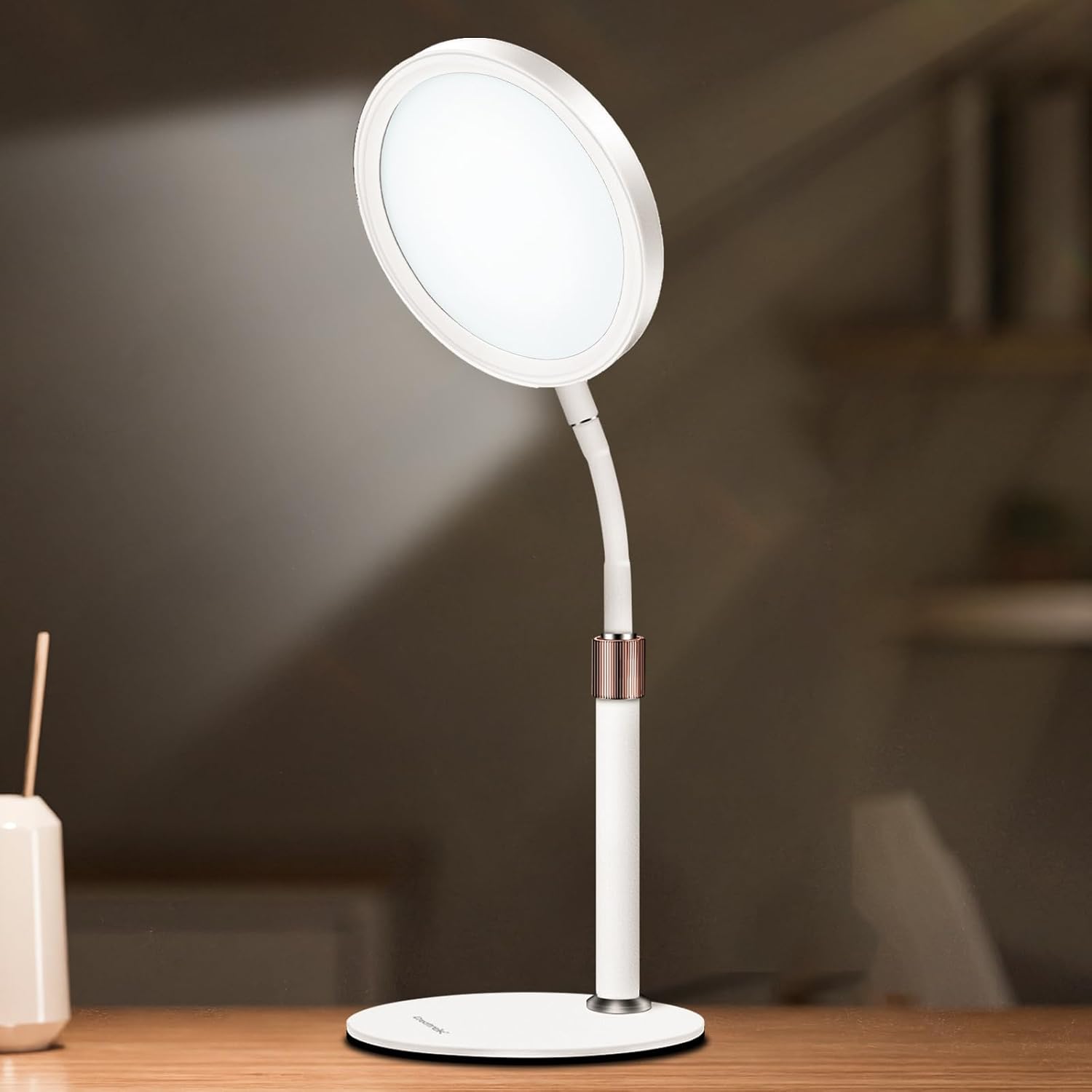 Lampe de luminothérapie Trayvespace à 10 000 lux et col flexible, affichée à 54,14 €